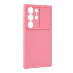   HUSĂ! - Protector de telefon din silicon (mat, interior din microfibră de pluș, protector pentru cameră) ROZ Samsung Galaxy S24 Ultra (SM-S928)