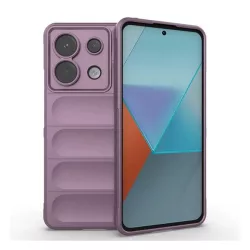   HUSĂ! - Husă silicon pentru telefon (rezistent la șocuri, protecția camerei, 3D) LILA Xiaomi Redmi Note 13 Pro 5G