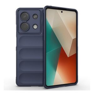 Protectie din silicon pentru telefon (rezistenta la socuri, protectie camera, 3D) ALBASTRU INCHIS Xiaomi Redmi Note 13 5G