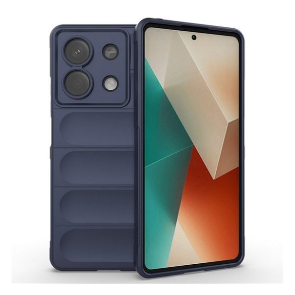 Protectie din silicon pentru telefon (rezistenta la socuri, protectie camera, 3D) ALBASTRU INCHIS Xiaomi Redmi Note 13 5G