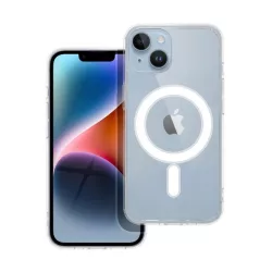   HUSĂ! - Protectie din silicon pentru telefon (rezistenta la socuri, MagSafe) TRANSPARENT Apple iPhone 14