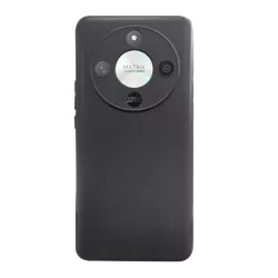   HUSĂ! - Protector de telefon din silicon (mat) NEGRU Honor Magic6 Lite 5G