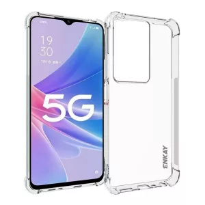 HUSĂ! - Protectie de telefon din silicon ENKAY (rezistenta la impact, colt cu perna de aer) TRANSPARENT Oppo A79 5G
