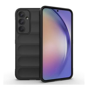 Protectie din silicon pentru telefon (rezistenta la socuri, protectie camera, 3D) NEGRU Samsung Galaxy A35 5G (SM-A356)