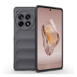   HUSĂ! - Protectie din silicon pentru telefon (rezistenta la socuri, protectie camera, 3D) DARK GREY OnePlus 12R 5g