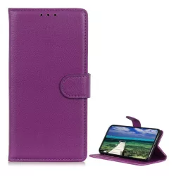   HUSĂ! - Carcasa in picioare, efect piele (FLIP, deschidere laterala, suport desktop, premium) LILA Honor X8b