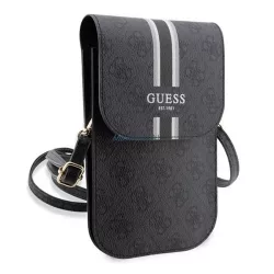   GUESS PU QUILTED 4G METAL LOGO geantă de mână în picioare (universal, efect de piele, curea de umăr) BLACK