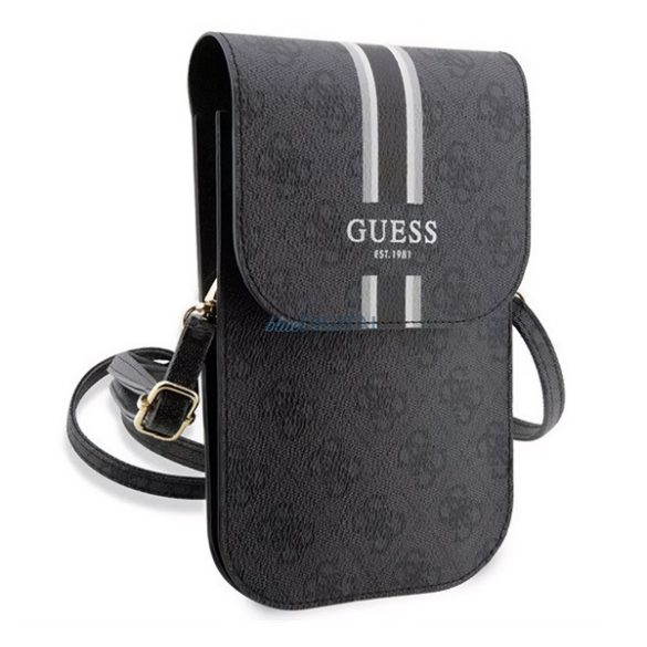 GUESS PU QUILTED 4G METAL LOGO geantă de mână în picioare (universal, efect de piele, curea de umăr) BLACK