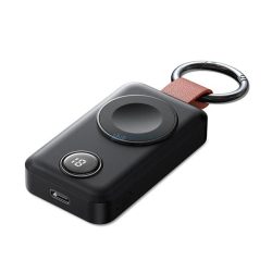   Încărcător de urgență JOYROOM cu priză Type-C (2000mAh, 3W, încărcător rapid, încărcător Apple Watch, afișaj LED) NEGRU