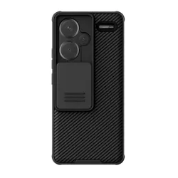   HUSĂ! - NILLKIN CAMSHIELD PRO plastic protecțiede telefon (cadru de silicon, rezistent la șocuri, protecțiede cameră, cu dungi) negru Xiaomi Redmi Note 13 Pro Plus 5G
