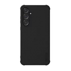   HUSĂ! - Protector de telefon din plastic NILLKIN SUPER FROSTED PRO MAGNETIC (magnetic, rezistent la impact, cauciucat) NEGRU Samsung Galaxy A55 5G (SM-A556)