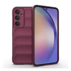   HUSĂ! - Protectie din silicon pentru telefon (rezistenta la socuri, protectie camera, 3D) BURGUNDY Samsung Galaxy A55 5G (SM-A556)
