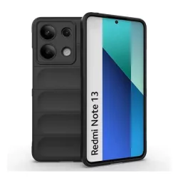   HUSĂ! - Protectie din silicon pentru telefon (rezistenta la socuri, protectie camera, 3D) NEGRU Xiaomi Redmi Note 13 4G