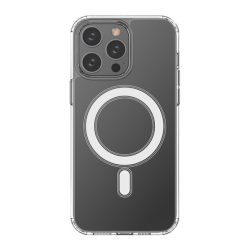   HUSĂ! - Protector de telefon din silicon (rezistenta la impact, colt cu perna de aer, MagSafe) TRANSPARENT Apple iPhone 14 Pro Max