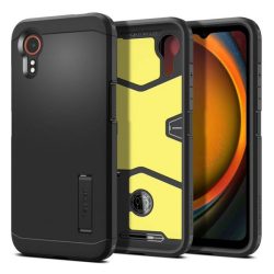   HUSĂ! - SPIGEN TOUGH ARMOR plastic protecțiede telefon (cadru de silicon, rezistent la șocuri, amortizor de șocuri) negru Samsung Galaxy XHusă 7 (SM-G556)