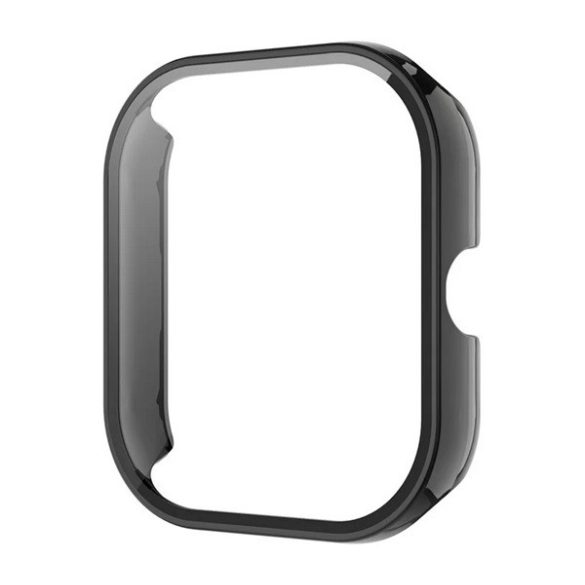 Cadru din plastic (rezistent la șocuri + sticlă de protecție a ecranului) negru Xiaomi Redmi Watch 4