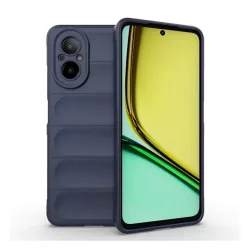   HUSĂ! - Protectie din silicon pentru telefon (rezistenta la socuri, protectie camera, 3D) ALBASTRU INCHIS Realme C67 4G