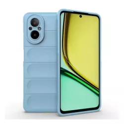   HUSĂ! - Protectie din silicon pentru telefon (rezistenta la socuri, protectie camera, 3D) ALBASTRU DESCHIS Realme C67 4G
