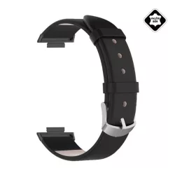   Curea (dimensiune personalizată, piele naturală) negru Xiaomi Smart Band 8 Pro, Redmi Watch 4