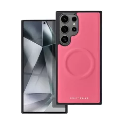   HUSĂ! - Protector de telefon din silicon ROAR MAG MORNING (efect piele ECO, interior pluș din microfibră, MagSafe) ROZ Samsung Galaxy S24 Ultra (SM-S928)