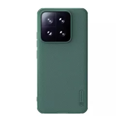   HUSĂ! - Protector de telefon din plastic NILLKIN SUPER FROSTED PRO (rezistenta la impact, cauciucat, suprafata aspra) VERDE INCHIS Xiaomi 14 5G