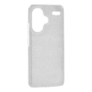Protectie de telefon din silicon (interior din plastic, spate lucios) SILVER Xiaomi Redmi Note 13 Pro Plus 5G