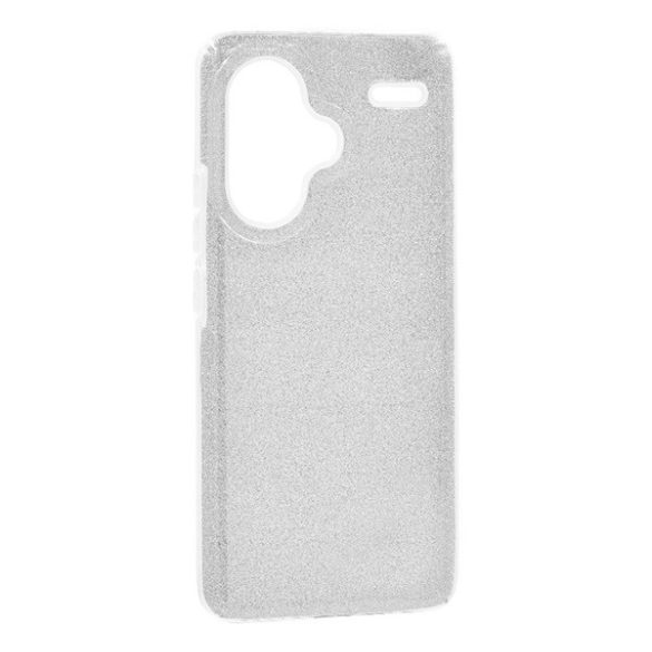 Protectie de telefon din silicon (interior din plastic, spate lucios) SILVER Xiaomi Redmi Note 13 Pro Plus 5G