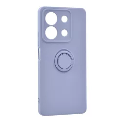   HUSĂ! - Protector de telefon din silicon (inel de fixare, interior din microfibra de pluș, magnetic, protector pentru cameră) PURPLE Xiaomi Redmi Note 13 5G