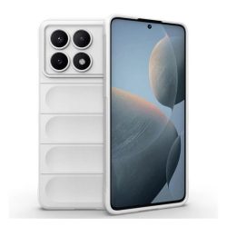  HUSĂ! - Protectie din silicon pentru telefon (rezistenta la socuri, protectie camera, 3D) ALB Xiaomi Poco X6 Pro 5G