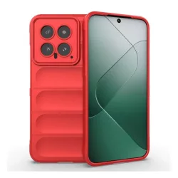   HUSĂ! - Protectie din silicon pentru telefon (rezistenta la socuri, protectie camera, 3D) RED Xiaomi 14 5G