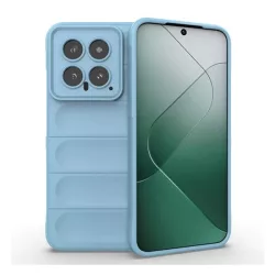   HUSĂ! - Protectie din silicon pentru telefon (rezistenta la socuri, protectie camera, 3D) ALBASTRU DESCHIS Xiaomi 14 5G