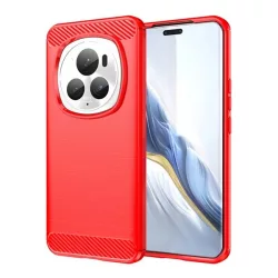   HUSĂ! - Protector de telefon din silicon (rezistenta la impact, colt cu perna de aer, periat, model carbon) RED Honor Magic6 Pro 5G