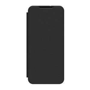 Conceput pentru carcasa SAMSUNG în picioare (FLIP activ, deschidere laterală, buzunar pentru card) NEGRU Samsung Galaxy A15 5G (SM-A156), Galaxy A15 (SM-A155)