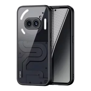 HUSĂ! - Protector de telefon din plastic DUX DUCIS AIMO (rezistenta la impact, cadru din silicon, protector pentru camera, mat) NEGRU Nothing Phone 2a