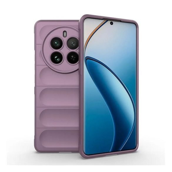 HUSĂ! - Protectie din silicon pentru telefon (rezistenta la socuri, protectie camera, 3D) PURPLE Realme 12 Pro Plus, 12 Pro