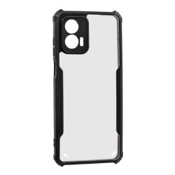   HUSĂ! - Protectie din silicon pentru telefon (rezistenta la impact, colt cu perna de aer, spate acrilic, protectie camera) NEGRU Motorola Moto G73 5G