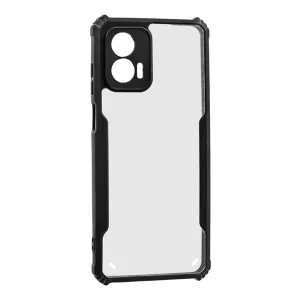 HUSĂ! - Protectie din silicon pentru telefon (rezistenta la impact, colt cu perna de aer, spate acrilic, protectie camera) NEGRU Motorola Moto G73 5G
