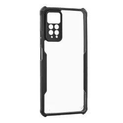   HUSĂ! - Protectie din silicon pentru telefon (rezistenta la impact, colt cu perna de aer, spate acrilic, protectie pentru camera) NEGRU Redmi Note 12 Pro