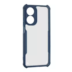   HUSĂ! - Protectie din silicon pentru telefon (rezistenta la impact, colt cu perna de aer, spate acrilic, protectie pentru camera) ALBASTRU INCHIS OPPO A78