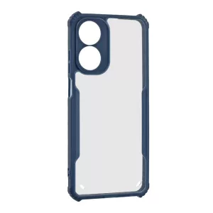 HUSĂ! - Protectie din silicon pentru telefon (rezistenta la impact, colt cu perna de aer, spate acrilic, protectie pentru camera) ALBASTRU INCHIS OPPO A78