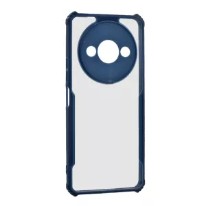 HUSĂ! - Protectie din silicon pentru telefon (rezistenta la impact, colt cu perna de aer, spate acrilic, protectie pentru camera) ALBASTRU INCHIS Redmi A3