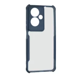   HUSĂ! - Protectie din silicon pentru telefon (rezistenta la impact, colt cu perna de aer, spate acrilic, protectie pentru camera) ALBASTRU INCHIS Oppo A79