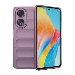   HUSĂ! - Protectie din silicon pentru telefon (rezistenta la socuri, protectie camera, 3D) PURPLE OPPO A58