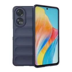   HUSĂ! - Protectie din silicon pentru telefon (rezistenta la socuri, protectie camera, 3D) ALBASTRU INCHIS OPPO A58