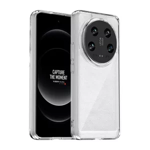 HUSĂ! - Protectie din plastic pentru telefon (cadru silicon, rezistenta la impact, spate transparent) TRANSPARENT Xiaomi 14 Ultra