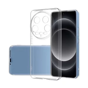 HUSĂ! - Protector de telefon din silicon (ultra-subtire) TRANSPARENT Xiaomi 14 Ultra