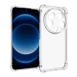   HUSĂ! - Protector de telefon din silicon (rezistenta la impact, colt cu perna de aer) TRANSPARENT Xiaomi 14 Ultra
