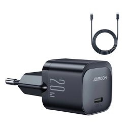   Încărcător JOYROOM MINI priză tip C (20W, încărcător rapid PD + cablu tip C) NEGRU