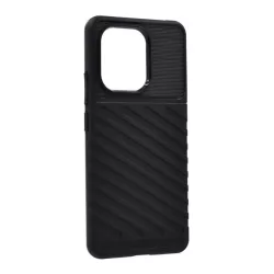   HUSĂ! - Protectie de telefon din silicon (rezistenta la impact, cu dungi, model convex) NEGRU Xiaomi Redmi Note 13 4G