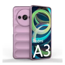   HUSĂ! - Husă silicon pentru telefon (rezistent la șocuri, protecție a camerei, 3D) LILA Xiaomi Redmi A3